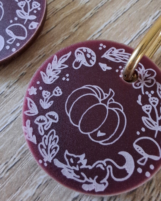 Broche Couronne Automne